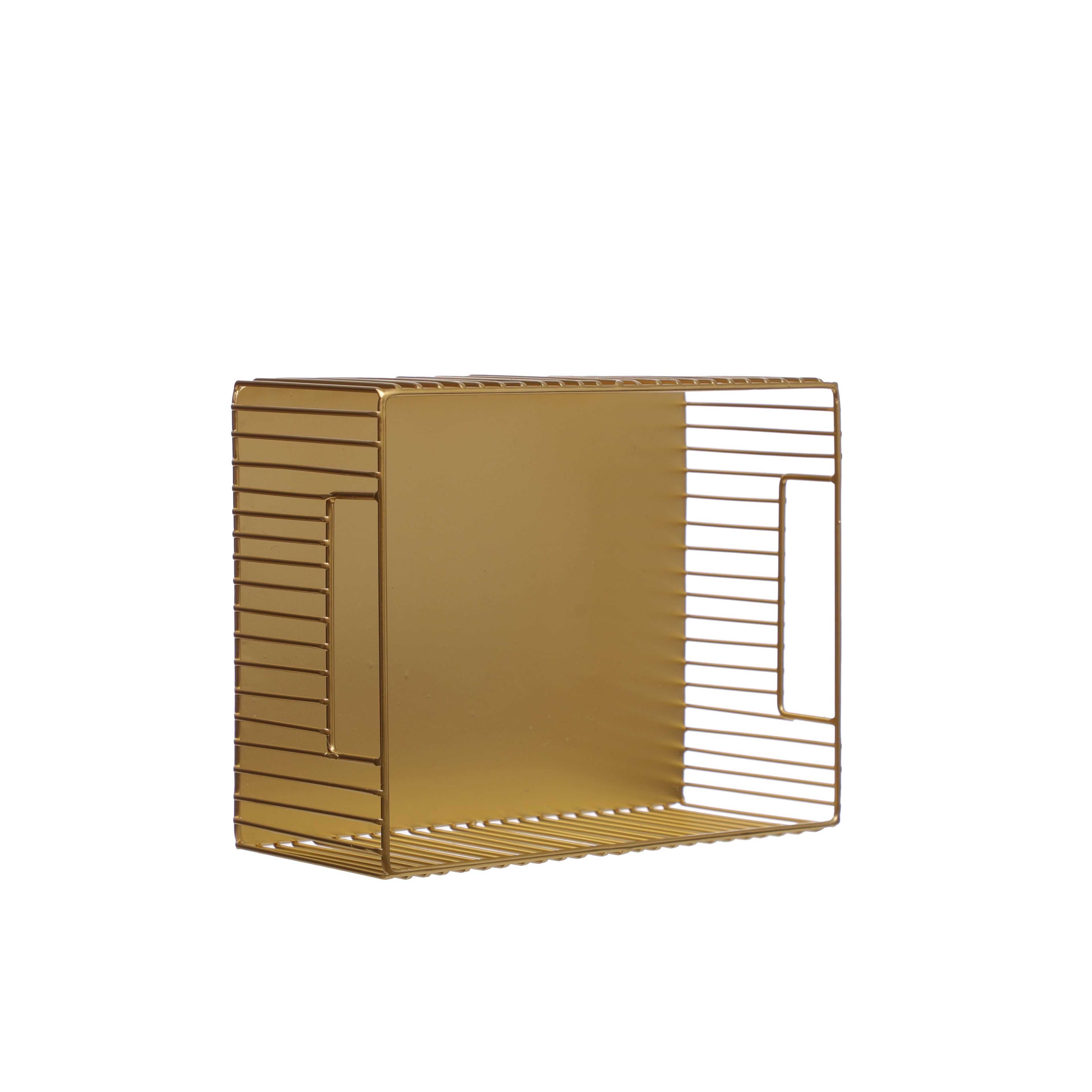 Gold Metal Tote Basket by Ashland  - Spring Home Decor