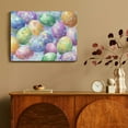 thumbnail image 4 of FCXZI Colorful Eggs Canvas Wall Art Print Home Room Decor Ready To Hang 16x12in, 4 of 6