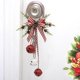 thumbnail image 5 of Adorno navideño colgante para puerta con lazo festivo | Decoración de pared de metal para entrada interior y exterior | Decoración festiva para el hogar, porche, sala de estar y escalera., 5 of 7