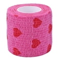 thumbnail image 1 of Heart Rolls Vendajes Cintas elásticas prácticas para heridas para mascotas Animal (M) Rose Red Red Likrtyny Para estrenar, 1 of 7