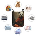 thumbnail image 5 of KLL Jungle Meditating Panda Waterproof Foldable Laundry Hamper Bucket with Handles for Storage Bin,Kids Room,Home Organizer (Medium ), 5 of 7