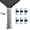 White, variant on Hesacore Hesatac Overgrip Tape – 6 Pack – Black – for Pickleball, Padel & Tennis – Sweat Absorbing, Soft, Anti-Slip, Stretchable Overgrip
