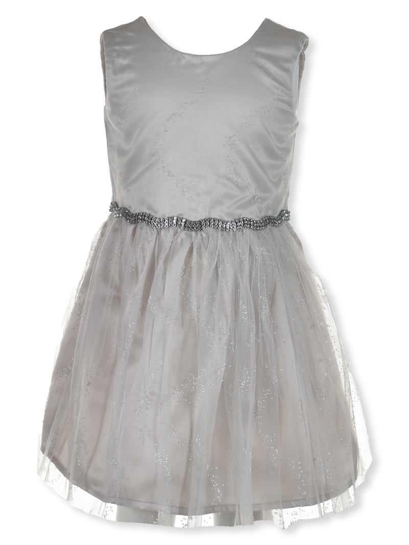 jessica simpson champagne dress Jessica Simpson Girls' 2-Piece Faux-Fur Coat Dress Set Outfit