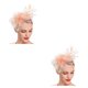 thumbnail image 4 of Minnieouse Tocado de boda con flores para el pelo, fino, exquisito, para ahorrar espacio, fiesta, multiusos, compromiso nupcial, naranja Naranja 2Conjunto, 4 of 6