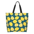 thumbnail image 1 of Fotbe Lemon Bolsa Tote Estética de Lona con Estampado para Mujer - Bolsa Reutilizable de Hombro Casual para Vacaciones, Compras, Trabajo y Gimnasio, 1 of 8