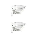 thumbnail image 1 of Youkk Wide Application Drainage Basket Funnel For Various Foods And Utensils clear white（pet） 2Set, 1 of 6