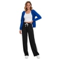 thumbnail image 2 of Rosvigor Womens Sweatpants Color Block Pants High Waisted Pants with Pockets for Workout Travel Outdoor Lounge, 2 of 7
