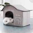 thumbnail image 3 of Maison Rafraîchissante pour Animaux, Maison Pliable pour Chat et Chien pour Extérieur Intérieur avec 3 Boîtes de Rangement pour Glace, Résistant aux Intempéries et à Assembler, Confort Amélioré par Temps Chaud, 3 of 7