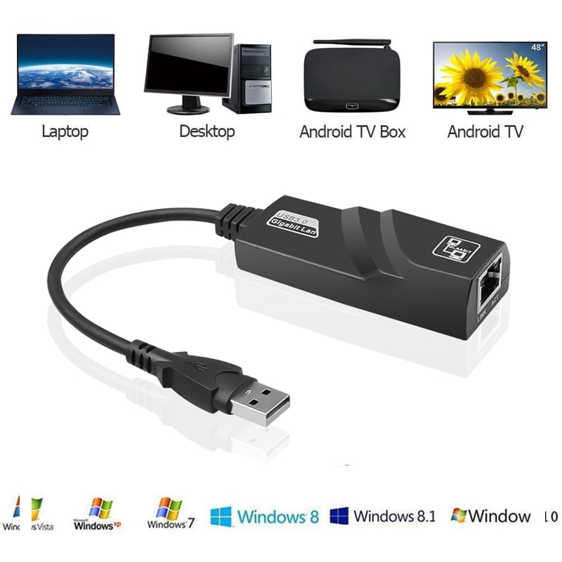 DOONJIEY  Type C USB to RJ45 Adapter Hub 1000Mps Ethernet Converter USB3.0 to RJ45 Adpter for Laptop