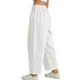 thumbnail image 3 of Favoffer Casual Pants Kids Solid Thin Loose Fit Summer Bottoms Elastic Waist Sports Long Pants Comfortable Daily Wear for Outdoor Play Home Relax Travel Vacation Indoor Leisure 1-10Y, 3 of 7