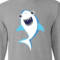 thumbnail image 4 of Inktastic Cute Shark, Little Shark, Blue Shark, Sea Animal Long Sleeve T-Shirt, 4 of 5