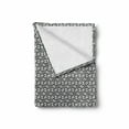 thumbnail image 2 of Black and White Soft Flannel Fleece Throw Blanket, Abstract Cubical Forms with Black Lines Squares Symmetry Techno Modern, Cozy Plush for Indoor and Outdoor Use, 70" x 90", White Black, by Ambesonne, 2 of 6