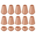 thumbnail image 1 of Unique Bargains 20Pack Plastic Cord Lock Bell End Stopper Cord End Lock Rope Fastener, Coffee, 1 of 5