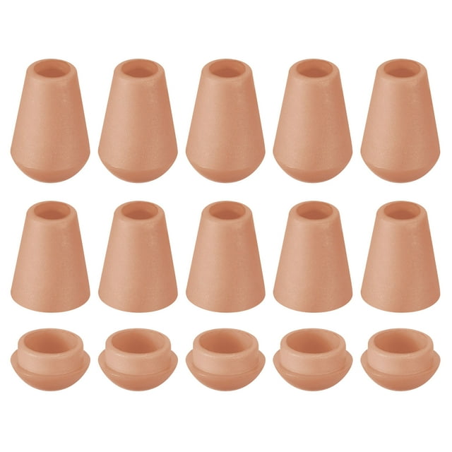 Unique Bargains 20Pack Plastic Cord Lock Bell End Stopper Cord End Lock Rope Fastener, Coffee