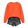 thumbnail image 4 of Arlun Halloween Funny Sweatshirt for Women Sequin Pumpkin Cart Graphic Printed Pullover Tops Long Sleeve Hoodless Shirt Casual Fall Fashion Sweatshirts for Everyday Wear Orange S, 4 of 6