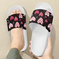 thumbnail image 3 of Psesaysky Love Heart Printed Slide Sandals for Girls Lightweight Comfortable Sandals Suitable for Indoor Outdoor Slip-on Sandals Shoes, 3 of 4