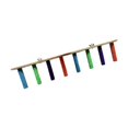 thumbnail image 1 of Percha de madera para escalar, escalera, palo para moler patas, percha para pájaros para ventanas, baños, automóviles y viajes 8 nivel, 1 of 9