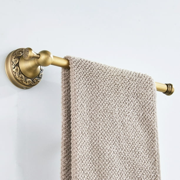 29.5cm Long Antique Brass Wall Mounted Single Towel Bar Towel Holder Solid  Brass Towel Rack
