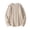 #101-Khaki, variant on Men's Sweater 90s Vintage Cable Knit Long Sleeve Heavy Crewneck Pullover