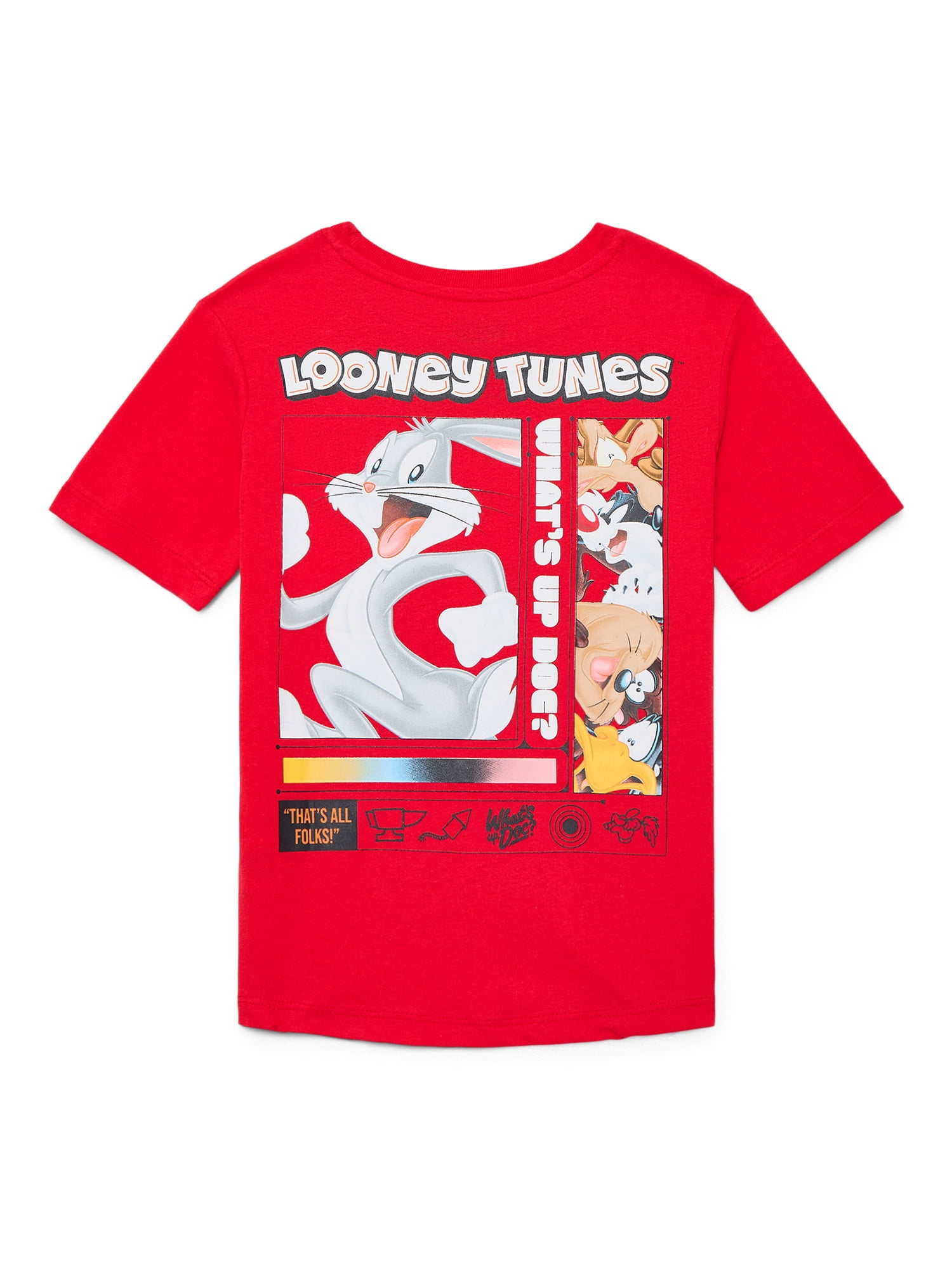 Looney Tunes Boys Graphic Tee with Short Sleeves, Sizes 4-18