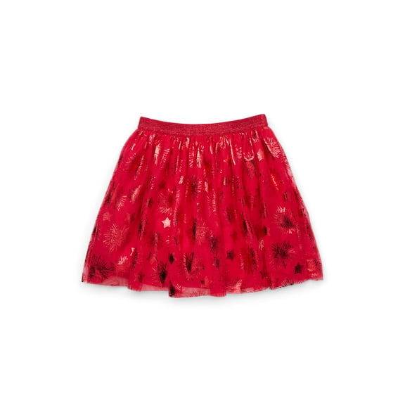 Way to Celebrate! Girls Americana Mesh Skirt, Sizes 4-18