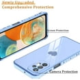 thumbnail image 4 of for Samsung Galaxy A23 5G Case with HD Screen Protector Shockproof Protection, Love Heart Plating Girly Women Cute Soft TPU Luxury Elegant Case for Galaxy A23 4G/5G, Blue, 4 of 12