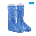 thumbnail image 4 of Uxcell Waterproof Shoes Cover Reusable Non Slip Rain High Top Overshoes with Zipper, Blue (S), 4 of 6