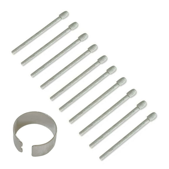 AOOOWER 10 Count Felts Drawing Pen Tip with Clip for Noiseless Frictions on Tablets