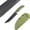 Green, variant on Medium Full-Tang Fixed Blade Knife, 4.92" D2 Tool Steel Blade, G10 Handle & Kydex Sheath, for Camping, Hunting, Fishing