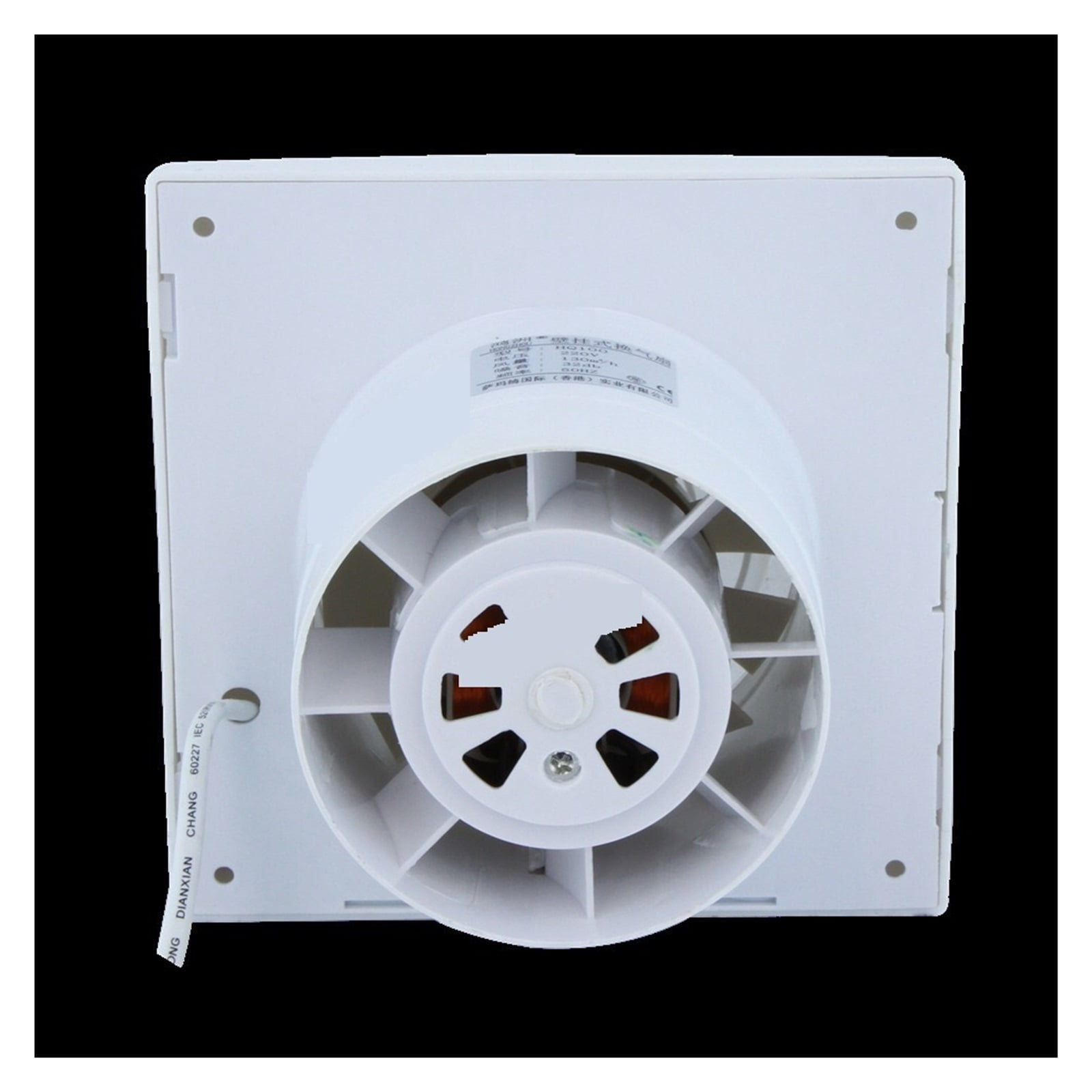4/6inch Eletric Exhaust Fan Bathroom Kitchen Low Noise Extractor Fan Inline Ventilator Wall Silent Pipe Wiindow Fan