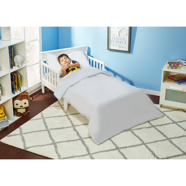 Solid grey crib bedding set sale