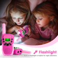 thumbnail image 3 of Walkie Talkie para niños, juguetes para niños y niñas de 3 a 12 años con linterna LCD retroiluminada, paquete de 2, 3 of 5