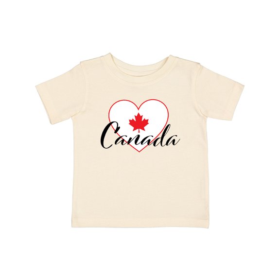 Inktastic Canada-heart and Maple Leaf Boys or Girls Baby T-Shirt