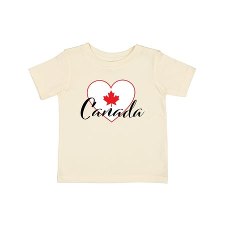 

Inktastic Canada-heart and Maple Leaf Gift Baby Boy or Baby Girl T-Shirt