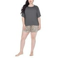 thumbnail image 4 of Honeydew Women's 3 Piece Super Soft Jersey Pajama Set (Small, Crescent Leopard), 4 of 6