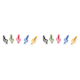 thumbnail image 1 of Clips de papelería Clips de notas musicales para cuaderno Multicolor 5 piezas, 1 of 2
