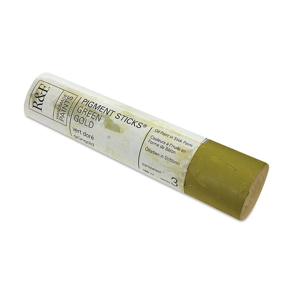R&F Handmade Paints 225A Oil Pigment Stick 188ml Green Gold