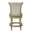 thumbnail image 6 of ROME + OAK Runyan 26" Swivel Counter Stool in Reclaimed Oak with Ash Grey Fabric, Set of 2, 6 of 7