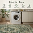 thumbnail image 5 of SIXHOME 2'x6' Runner Rug Washable Traditional Carpet Non Slip Soft Retro Floral Runner for Entryway Kitchen Laundry Room Bedroom Vintage Green, 5 of 6