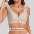 thumbnail image 3 of Daystry Womens No Underwire Bras Wireless Bra Supportive Seamless Bras Full Coverage Push Up Comfortable Everyday T-shirt Bras, 3 of 11