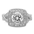 thumbnail image 5 of Sterling Silver Rhodium-plated Round 8.10mm CZ Ring, 5 of 6