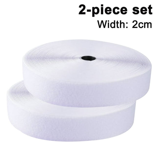Hook and Loop Tape Sticky Back Fastener Roll, width 20 mm, length 5 meters Nylon Self Adhesive Strips Fastener for Home Office School Car and Crafting Organization