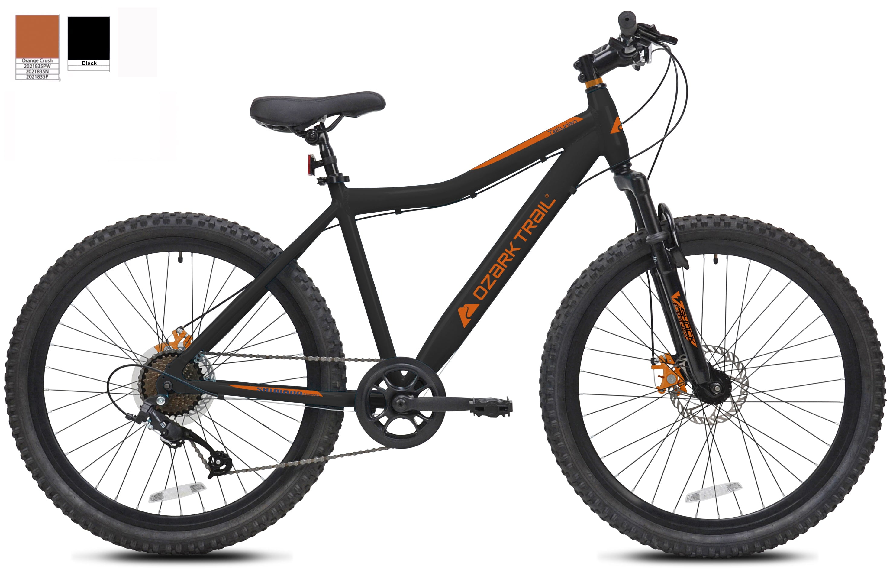 Ozark Trail 24 In. Tellurian Boy's Aluminum Mountain Bike with 8 Speeds
