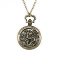 thumbnail image 1 of Chinese Dragon Design Pocket Watch Anti-Tarnish Copper Color Dragon Watch WP-DRAGON, 1 of 9
