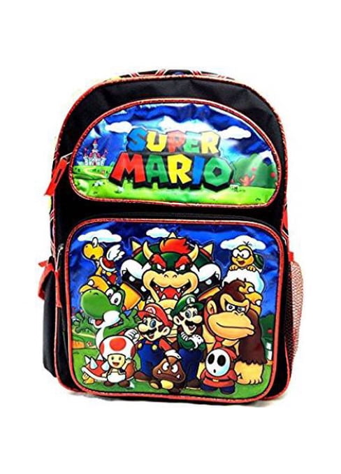 SUPER MARIO BROS SUPER BOWSER LARGE BACKPACK FOR KIDS! - Mario, Luigi ...