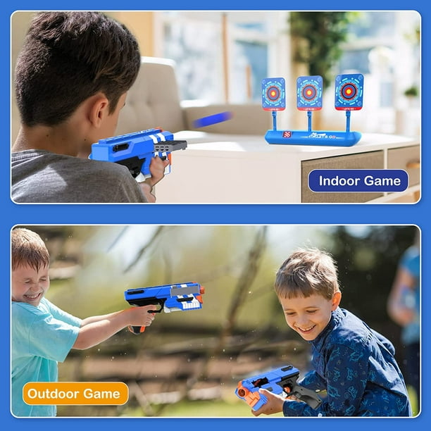 Cibles pour pistolets Nerf, cible de tir électronique à réinitialisation  numérique pour pistolet Nerf Mega/Rival Series filles garçons cadeau idéal  pour enfants, adolescents, garçons et filles