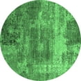 thumbnail image 1 of Ahgly Company Indoor Round Oriental Emerald Green Industrial Area Rugs, 8' Round, 1 of 4
