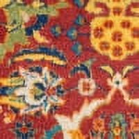 Nourison Allur Persian Red Multicolor 7'10" x 9'10" Area Rug, (8x10)