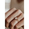 thumbnail image 2 of SOLITAIRE JEWELS 1.CT Emerald Moissanite Diamond Solitaire Engagement Ring 10K White Gold, 2 of 7