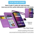 thumbnail image 6 of LG Stylo 5 Case, LG Stylo 5X / Stylo 5V Wallet Case,Takfox LG Stylo 5+ Leather Case ID Cash Credit Card Slots Holder Purse Flip Cover Hard Phone Cases Kickstand Magnetic Closure & Lanyard -Purple, 6 of 7